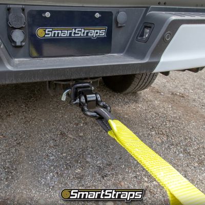 Image showing 8 th SmartStraps 2 in. x 20 ft. Tow Strap with Loop Ends, 5,667 lb. Safe Work Load