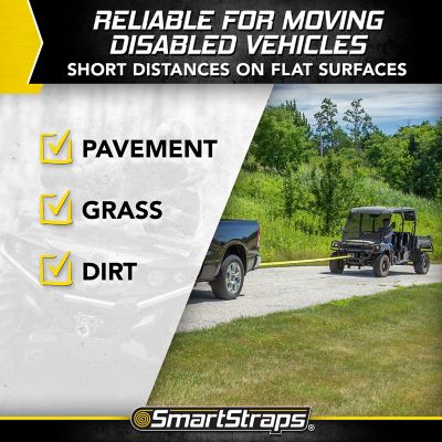 Image showing 5 th SmartStraps 2 in. x 20 ft. Tow Strap with Hook Ends, 3,000 lb. Safe Work Load