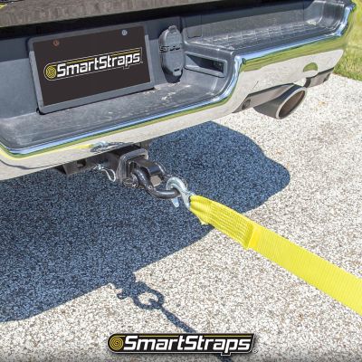 Image showing 8 th SmartStraps 2 in. x 30 ft. Tow Strap with Hook Ends, 3,000 lb. Safe Work Load