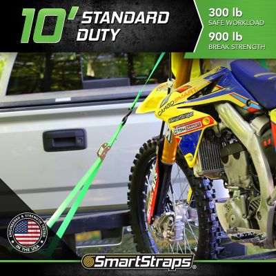 Image showing  1 in. x 10 ft. Green Cambuckle Strap, 300 lb. Capacity, 4 pk.