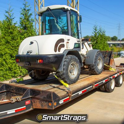 Image showing 8 th SmartStraps 2 in. x 27 ft. Ratchet with 18 in. Chain, 3,333 lb., Yellow