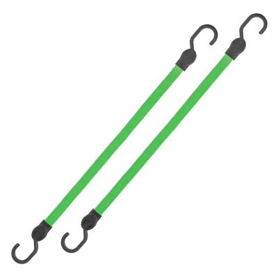 SmartStraps 24 in. Green Flat Strap Bungee, 2-Pack
