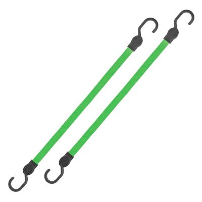 SmartStraps 24 in. Green Flat Strap Bungee, 2-Pack