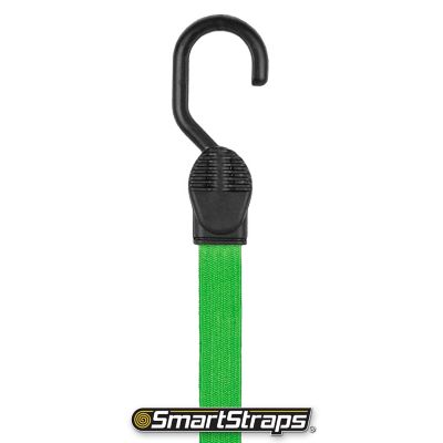 Image showing  24 in. Flat Strap Bungee Cords, Green, 2-Pack