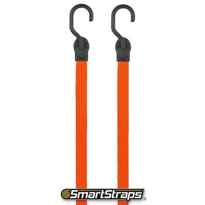 Image showing  36 in. Flat Strap Bungee Cords, Orange, 2 pk.