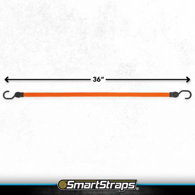 Image showing  36 in. Flat Strap Bungee Cords, Orange, 2 pk.