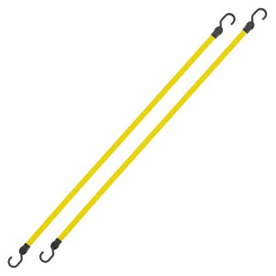 SmartStraps 48 in. Yellow Flat Strap Bungee, 2-Pack