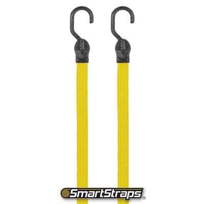 Image showing  48 in. Flat Strap Bungee Cords, Yellow, 2 pk.