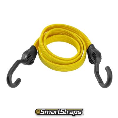 Image showing  48 in. Flat Strap Bungee Cords, Yellow, 2 pk.
