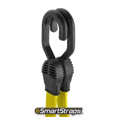 Image showing 5 th SmartStraps 48 in. Flat Strap Bungee Cords, Yellow, 2 pk.