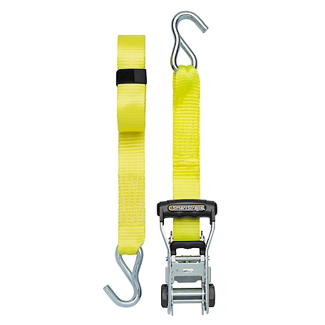 SmartStraps 14 ft. Yellow Premium RatchetX Tie Down Strap, 1,667 lb., 351