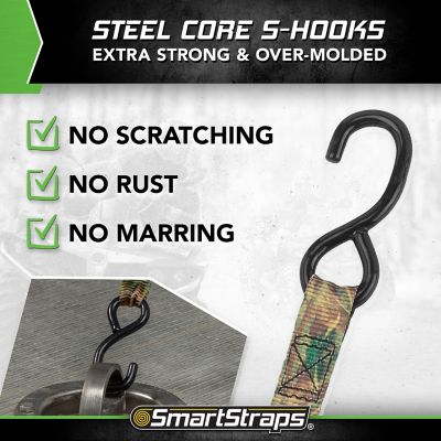 Image showing 5 th SmartStraps 1 in. x 14 ft. RatchetX Tie Down, 500 lb., Camouflage, 4 pk.