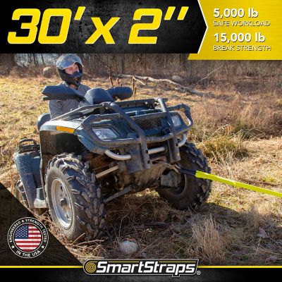 Image showing  2 in. x 30 ft. Recovery Strap with Loop Ends, 5,000 lb. Safe Work Load