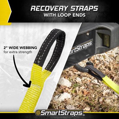 Image showing 5 th SmartStraps 2 in. x 30 ft. Recovery Strap with Loop Ends, 5,000 lb. Safe Work Load