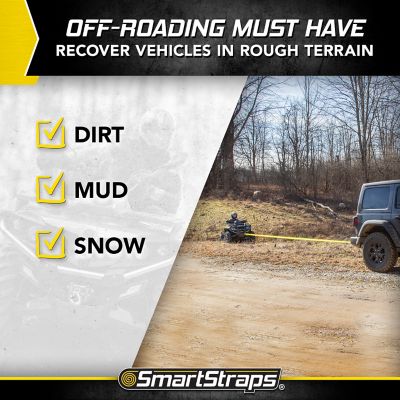 Image showing 6 th SmartStraps 2 in. x 30 ft. Recovery Strap with Loop Ends, 5,000 lb. Safe Work Load