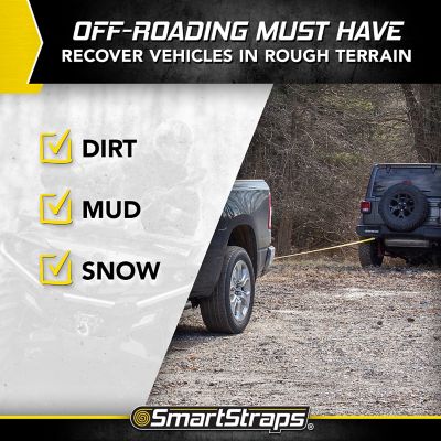 Image showing  3 in. x 30 ft. Recovery Strap with Loop Ends, 7,500 lb. Safe Work Load