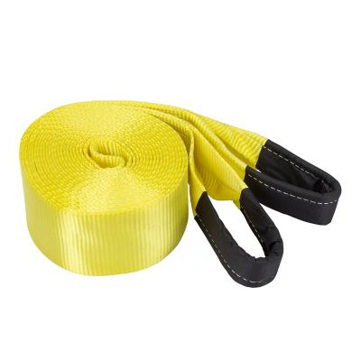 4 X 50 Ft Single Ply Recovery Strap with Wear Pad In Loops Cargo Equipment Corp 