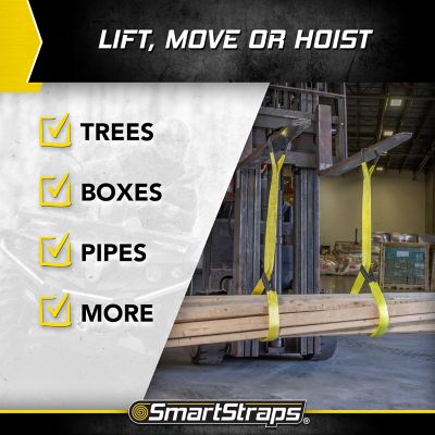 Image showing 6 th SmartStraps 2 in. x 6 ft. 2-Ply Webbing Sling, 6,400 lb. Capacity