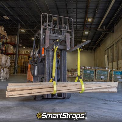 Image showing 8 th SmartStraps 2 in. x 4 ft. 1-Ply Webbing Sling, 3,200 lb. Capacity