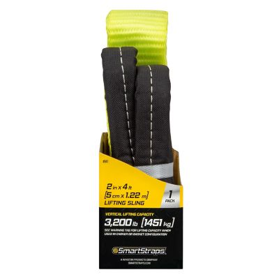 Image showing 9 th SmartStraps 2 in. x 4 ft. 1-Ply Webbing Sling, 3,200 lb. Capacity