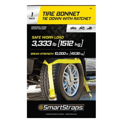 Image showing 9 th SmartStraps Tire Bonnet with Snap Hooks, 3,333 lb.