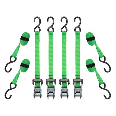 SmartStraps 14 ft. Green Padded Ratchet, 500 lb., 4-Pack, 156