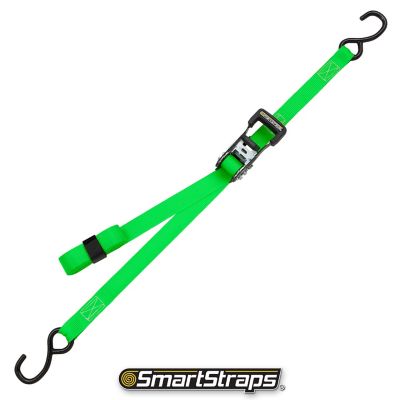 Image showing  1 in. x 14 ft. Padded Ratchet, 500 lb., Green, 4 pk.