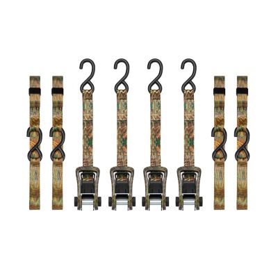 SmartStraps 1.25 in. x 14 ft. RatchetX Tie Down, 1,000 lb., Orange Camouflage, 4-Pack