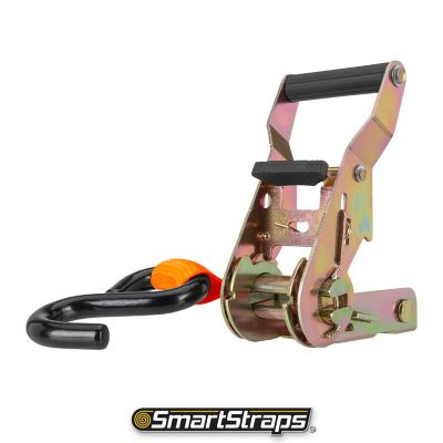 Image showing  1 in. x 10 ft. Non-Padded Heavy-Duty Ratchet, 1,000 lb., Orange, 4 pk.