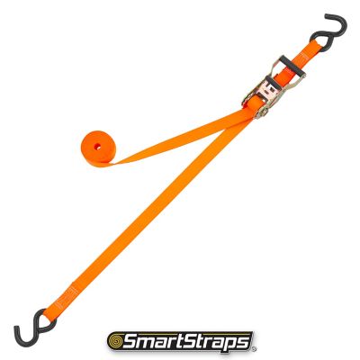 Image showing  1 in. x 10 ft. Non-Padded Heavy-Duty Ratchet, 1,000 lb., Orange, 4 pk.