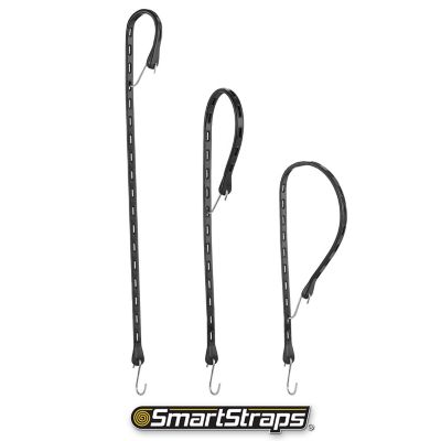 Image showing 6 th SmartStraps 34 in. Adjustable Rubber Tarp Straps, 5 pk.