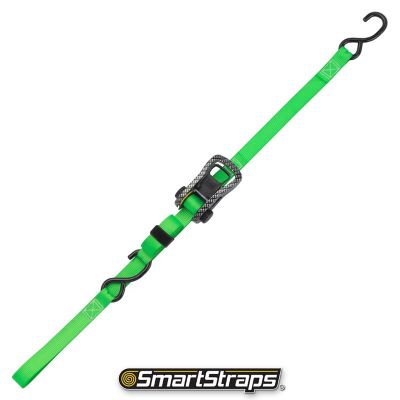 Image showing  1 in. x 14 ft. Premium CarbonX Tie Down, 500 lb., Green, 4 pk.