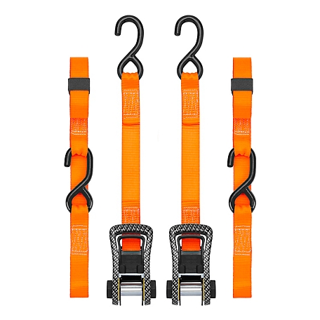 SmartStraps 10 ft. Orange Premium CarbonX Tie Down, 1,000 lb., 2-Pack, 228