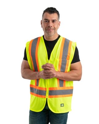 Berne Hi Vis Class 2 Multi-Color Mesh Safety Vest