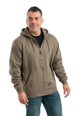Bargain Buy Mens Sherpa Lined Thermal Hoodie Hooded Jumper with Front Zip 