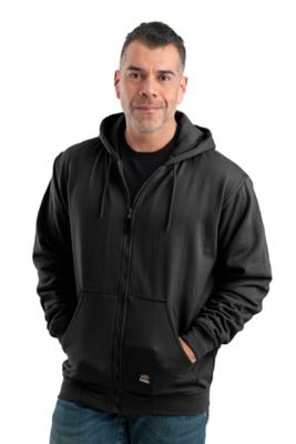 Berne Men's Heritage Thermal-Lined Zip-Front Hooded Sweatshirt Hooded sweatshirts