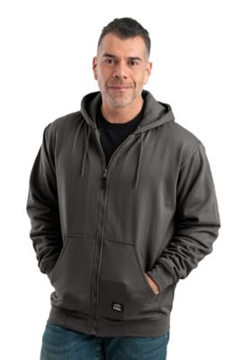 Berne Men's Quilt-Lined Zip-Front Hooded Sweatshirt at Tractor