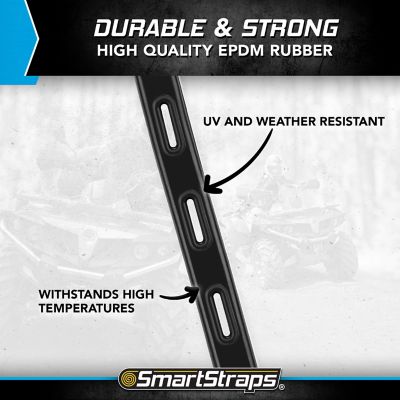 Image showing 7 th SmartStraps 34 in. Adjustable Rubber Tarp Straps, 2 pk.