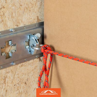 Image showing 9 th CargoSmart 2,000 lb. Capacity E-Track Heavy-Duty Tie-Off Ring