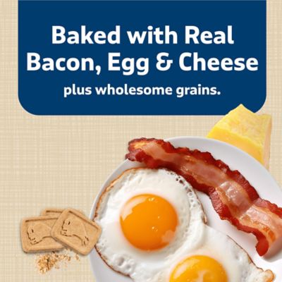Image showing  Health Bars Bacon, Egg and Cheese Biscuits Crunchy Dog Treats, 16 oz.