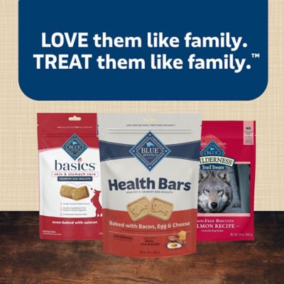 Image showing 7 th Blue Buffalo Health Bars Bacon, Egg and Cheese Biscuits Crunchy Dog Treats, 16 oz.