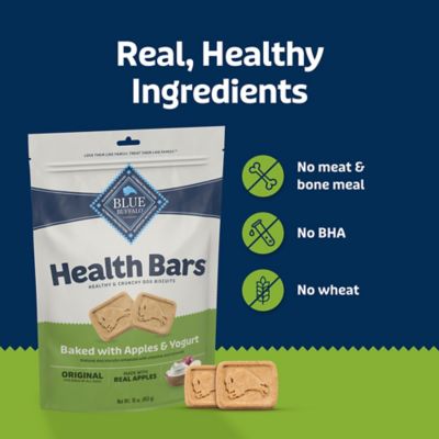 Image showing 6 th Blue Buffalo Health Bars Apples and Yogurt Biscuits Crunchy Dog Treats, 16 oz.