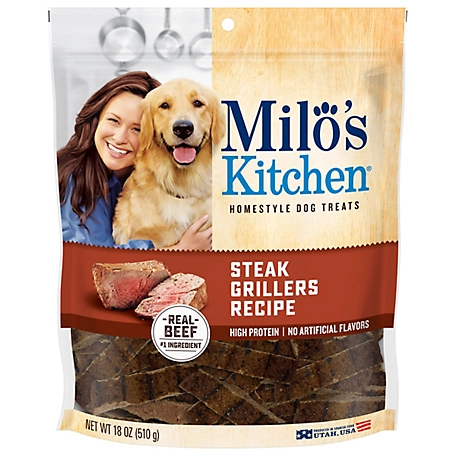 Milo's Kitchen Steak Grillers Recipe Dog Treats, 18-oz.