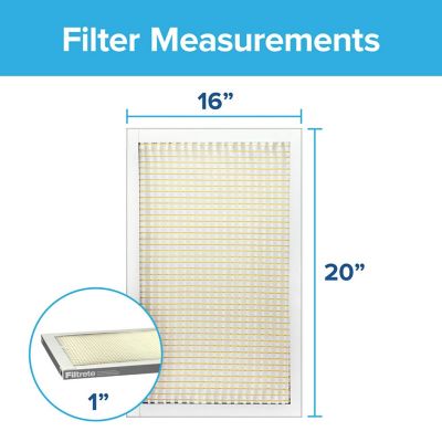 Image showing  Filtrete Basic Dust Filter, 16 in. x 20 in. x 1 in.