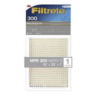 3M Filtrete Basic Dust Filter, 16 in. x 25 in. x 1 in.