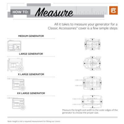 Image showing 6 th Classic Accessories Generator Cover for Generators up to 3,000 W