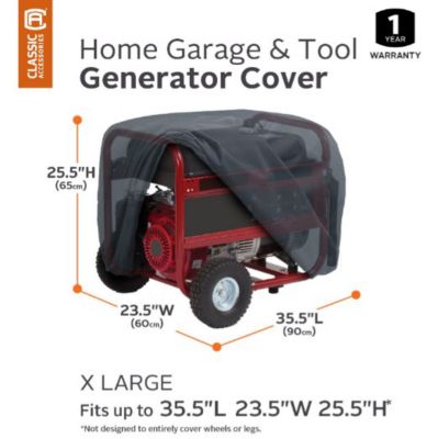 Image showing 5 th Classic Accessories Generator Cover for Generators Up to 15,000 Watts
