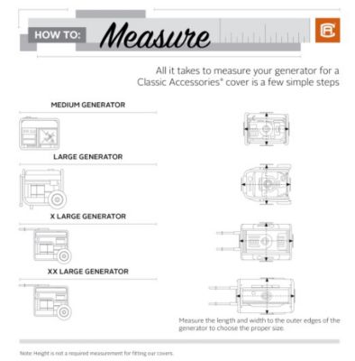 Image showing 7 th Classic Accessories Generator Cover for Generators Up to 15,000 Watts