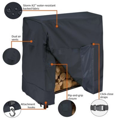 Image showing 5 th Classic Accessories 4 ft. Polyester Log Rack Cover