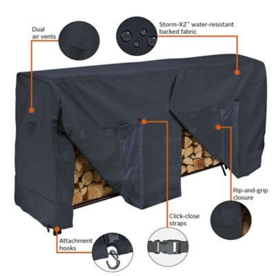 Image showing 5 th Classic Accessories 8 ft. Polyester Log Rack Cover